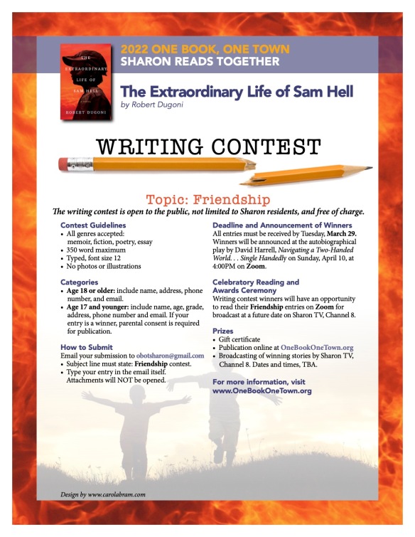 Writing Contest flyer for website
